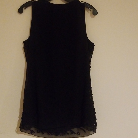 Romeo and Juliet black sequined tank top size S - Picture 6 of 7